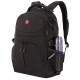 Рюкзак SWISSGEAR чёрный, полиэстер, 33х15х45 см, 22 л