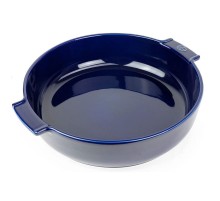 Круглая форма для запекания Peugeot Ceramic Blue, Франция, 34 см, синяя