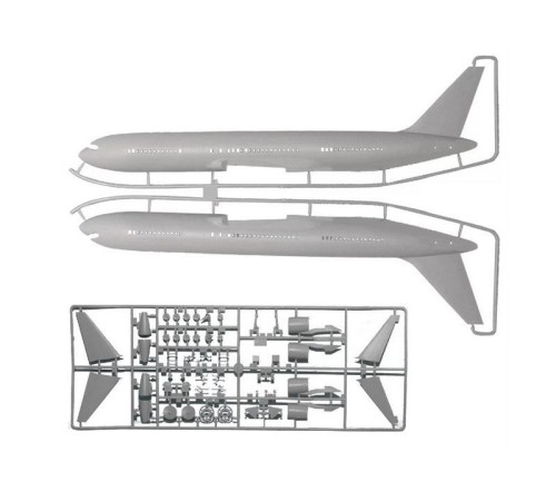 Сборная модель ZVEZDA Пассажирский авиалайнер Боинг 767-300, подарочный набор, 1/144