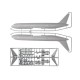 Сборная модель ZVEZDA Пассажирский авиалайнер Боинг 767-300, подарочный набор, 1/144