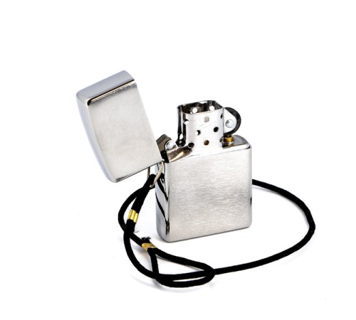 Зажигалка ZIPPO Classic с покрытием Brushed Chrome, латунь/сталь, серебристая, матовая, 36x12x56 мм