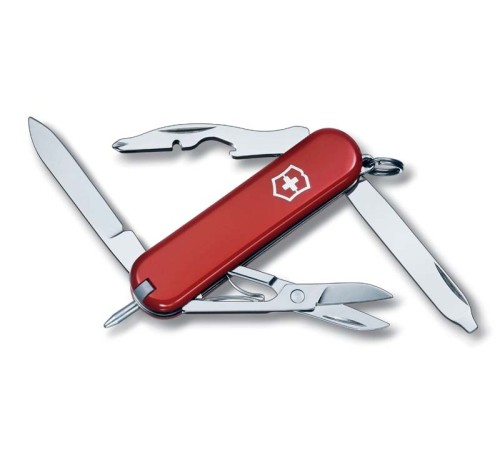 Нож-брелок VICTORINOX Manager, 58 мм, 10 функций, красный