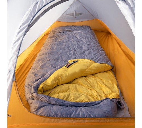 Мешок спальный Naturehike CW400 NH18C400-D с утиным пухом, размер L, серый
