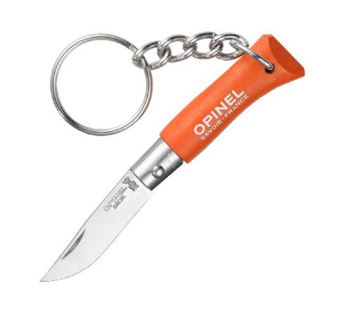 Нож-брелок Opinel №2, нержавеющая сталь, оранжевый, 002051