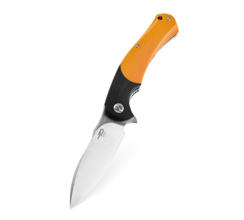 Нож Bestech Penguin сталь D2, рукоять G10 черно-оранжевая