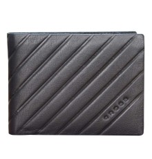 Кошелёк Cross Grabado, кожа наппа, фактурная, чёрный, 11 х 1 х 9 см