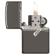 Зажигалка ZIPPO Classic с покрытием Black Ice ®, латунь/сталь, чёрная, глянцевая, 38x13x57 мм