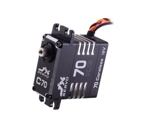 Сервомашинка цифровая JX Servo B70 (87г/72/0.10/12.0V) бесколлекторная, Full metal