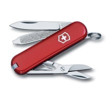 Нож-брелок VICTORINOX Classic SD, 58 мм, 7 функций, красный