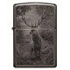 Зажигалка ZIPPO Classic с покрытием Black Ice®, латунь/сталь, чёрная, глянцевая, 38x13x57 мм