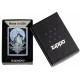 Зажигалка ZIPPO Howling Wolf с покрытием Street Chrome, латунь/сталь, серебристая, 38x13x57 мм