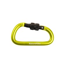 Карабин многофункциональный с муфтой Naturehike NH15A005-H D-Type 6cm жёлтый