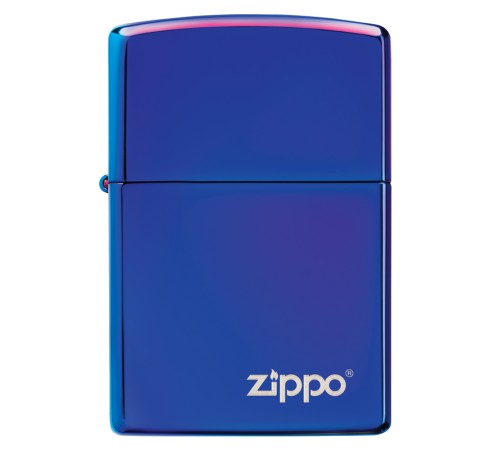 Зажигалка ZIPPO Classic с покрытием High Polish Indigo, латунь/сталь, синяя, глянцевая, 38x13x57 мм