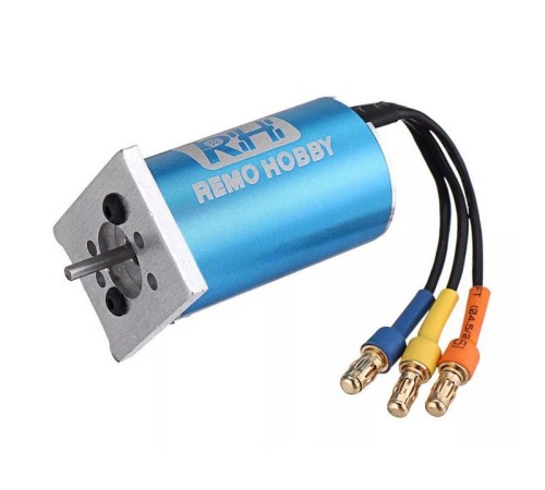 Бесколлекторный двигатель для Remo Hobby 1/16 E9631 в сборе с моторамой M5602