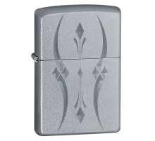 Зажигалка ZIPPO Classic с покрытием Satin Chrome™, латунь/сталь, серебристая, матовая, 38x13x57 мм