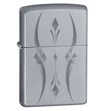 Зажигалка ZIPPO Classic с покрытием Satin Chrome™, латунь/сталь, серебристая, матовая, 38x13x57 мм