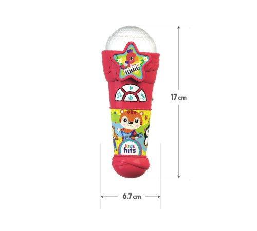 Музыкальная игрушка Kids Hits Микрофончик с огоньками Любимые хиты