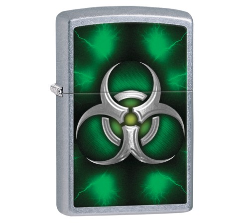 Зажигалка ZIPPO Classic с покрытием Street Chrome™, латунь/сталь, серебристая, матовая, 36x12x56 мм