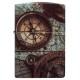 Зажигалка ZIPPO Compass Design с покрытием 540 Matte, латунь/сталь, разноцветная, 38x13x57 мм