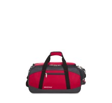 Сумка спортивная SWISSGEAR, красный/серый/чёрный, полиэстер 1200D, 52х25х30 см, 39 л