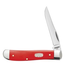 Нож перочинный ZIPPO Red Synthetic Mini Trapper, 89 мм, красный + ЗАЖИГАЛКА ZIPPO 207