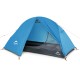 Палатка 1-местная Naturehike сверхлегкая + коврик NH18A095-D, 210T, голубой, 6975641886471