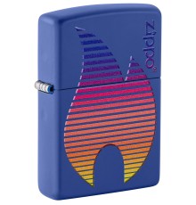 Зажигалка ZIPPO Classic с покрытием Royal Blue Matte, латунь/сталь, синяя, матовая, 38x13x57 мм