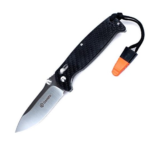 Нож Ganzo G7411-WS карбон, G7411-CF-WS