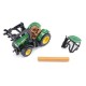 Трактор Siku 1540 John Deere с фронтальным погрузчиком для захвата брёвен