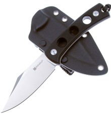 Нож SENCUT Fixed Blade Waxahachie 9Cr18MoV Steel Satin Handle G10 Black