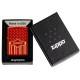Зажигалка ZIPPO с покрытием Metallic Red, латунь/сталь, красная, 38x13x57 мм