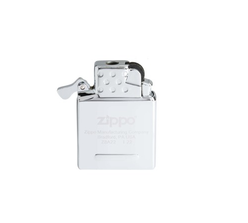 Газовый вставной блок для широкой зажигалки Zippo, одинарное жёлтое пламя, нержавеющая сталь