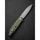 Складной нож SENCUT Bocll II D2 Steel Gray Stonewashed Handle G10 OD Green