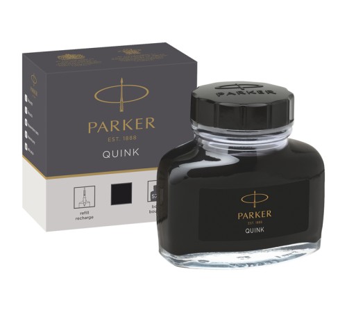 Флакон чернил Parker для перьевой ручки, чернила черного цвета, 57 мл