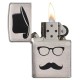 Зажигалка ZIPPO Classic с покрытием Brushed Chrome, латунь/сталь, серебристая, матовая, 38x13x57 мм