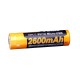 Аккумулятор 18650 Fenix 2600U mAh с разъемом для USB, ARB-L18-2600U