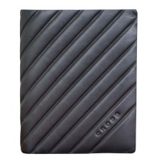 Кошелёк Cross Grabado, кожа наппа, фактурная, чёрный, 9,5 х 1 х 12 см
