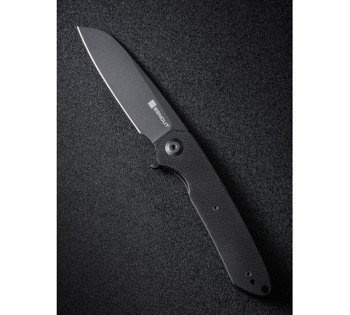 Складной нож SENCUT Kyril 9Cr18MoV Steel Black Stonewashed Handle G10 Black