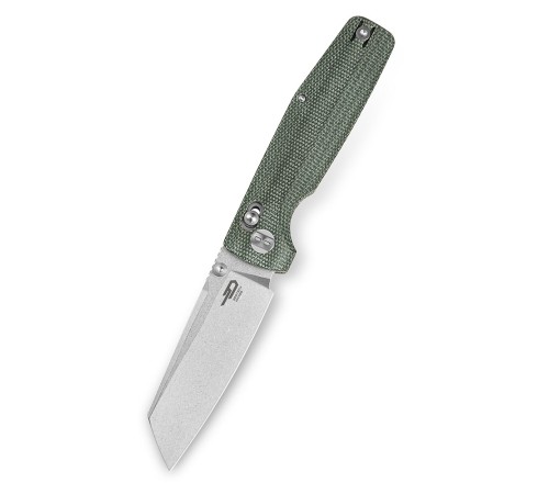 Нож Bestech Slasher сталь D2, рукоять Микарта зеленая