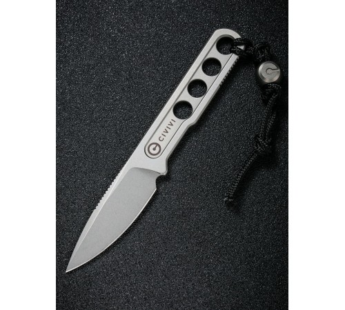 Нож CIVIVI Fixed Blade Circulus 10Cr15CoMoV Steel Stonewashed Ostap Hel Design