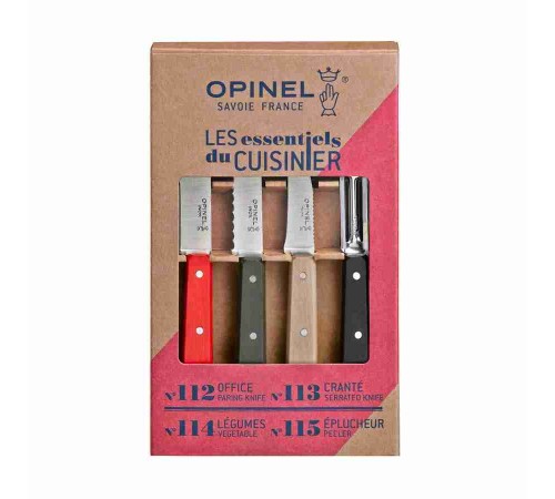 Набор ножей Opinel Les Essentiels Loft, нержавеющая сталь, (4 шт./уп.), 001626
