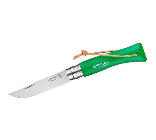 Нож Opinel №7 Trekking нержавеющая сталь, зеленый, 002210
