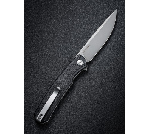 Складной нож SENCUT Scitus D2 Steel Gray Stonewashed Handle G10 Black