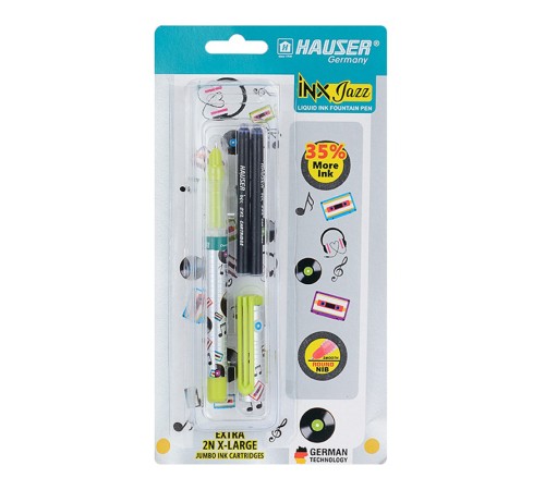 Перьевая ручка Hauser INX Jazz, пластик, красная