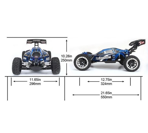 Радиоуправляемая багги Remo Hobby Scorpion (синяя) 4WD 2.4G 1/8 RTR