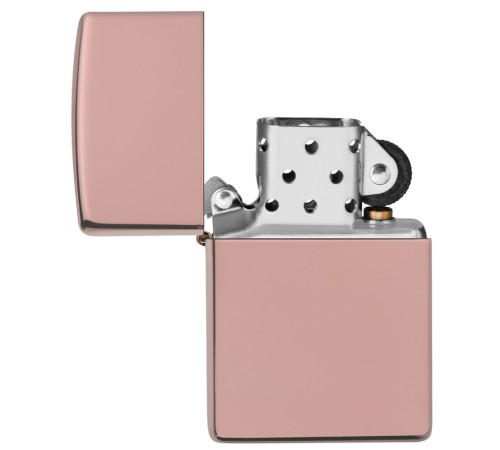 Зажигалка ZIPPO Classic с покрытием High Polish Rose Gold, латунь/сталь, розовое золото, 38x13x57 мм
