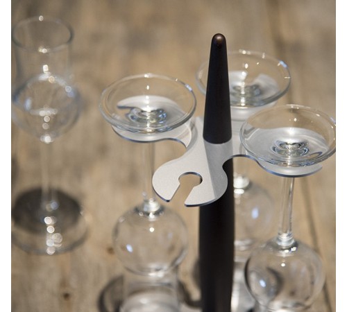 Набор бокалов для граппы Legnoart Grappa на подставке 4шт.