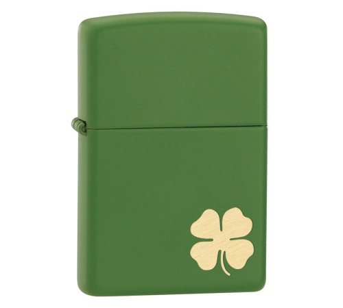 Зажигалка ZIPPO Classic с покрытием Moss Green Matte, латунь/сталь, зелёная, матовая, 36x12x56 мм