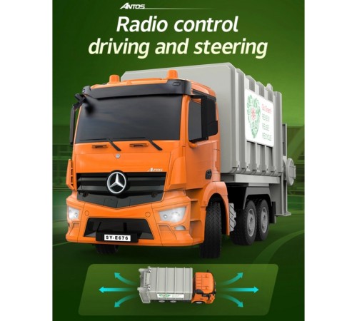 Радиоуправляемый мусоровоз Double Eagle Mercedes-Benz ANTOS 1/26 2.4G RTR