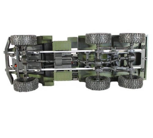 Радиоуправляемая машина MN MODEL военный грузовик (зеленый) 6WD 2.4G 1/16 RTR